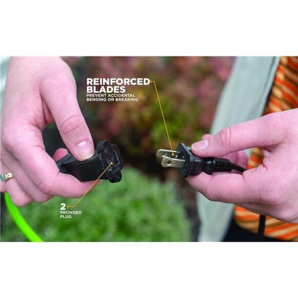 Outdoor Extension Cord, 120 Foot Light Duty, Water Resistant, Flexible, 16 Gauge - Picture 3 of 7